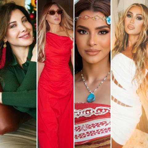 إطلالات النجمات في كريسماس 2024 - صورة معدلة