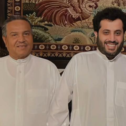 معالي المستشار تركي آل الشيخ و محمد عبده - صورة معدلة