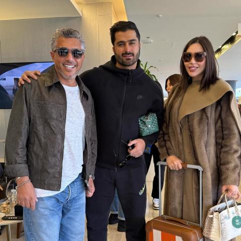 عمر العبداللات و دكتورة خلود وزوجها أمين - صورة من إنستقرام