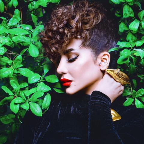 لجين عمران بمكياج ريترو