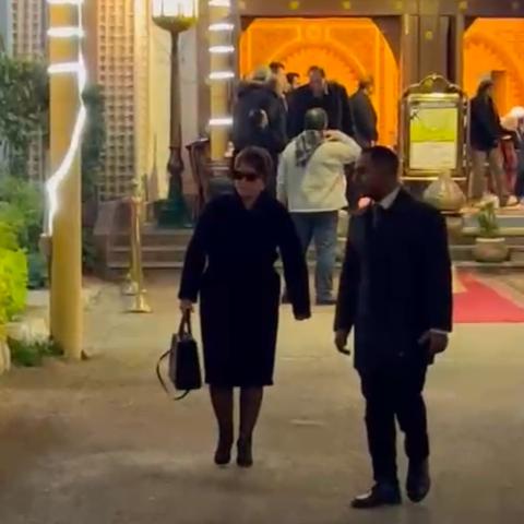 لبلبة في عزاء الراحل بشير الديك - صورة معدلة