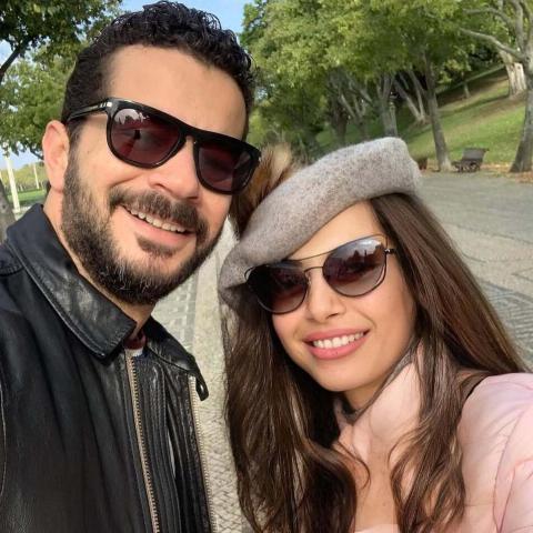 داليا مصطفى و شريف سلامة - صورة من انستقرام