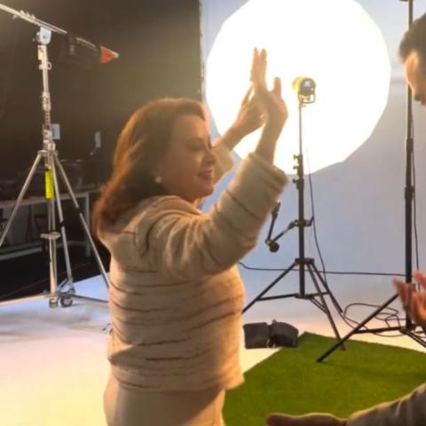 رندة كعدي - صورة معدلة من السوشيال ميديا