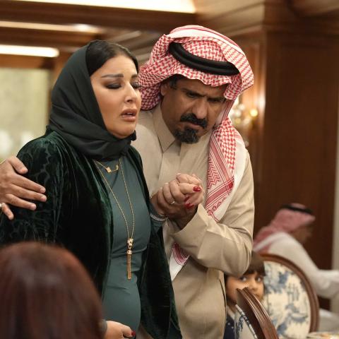 صورة من كواليس مسلسل أم 44