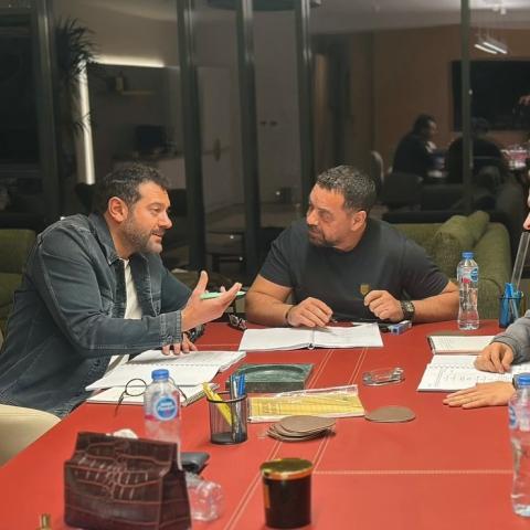 عمرو يوسف وطارق العريان وأحمد حسني من تحضيرات السلم والثعبان 2