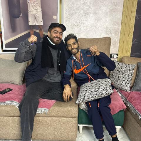 إبراهيم شيكا وتامر حسني