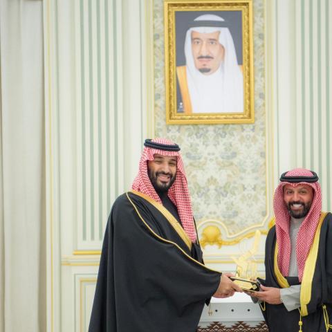 الأمير محمد بن سلمان و يعقوب بو شهري