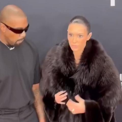 كاني ويست مع زوجته بيانكا سينسوري - صورة معدلة