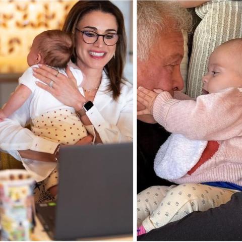 القلوب تسيطر على أزياء الأميرة إيمان حفيدة الملكة رانيا