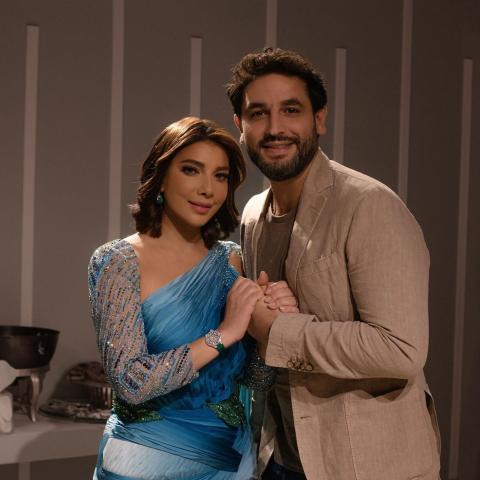 أنس نصري و أصالة نصري - صورة من إنستقرام