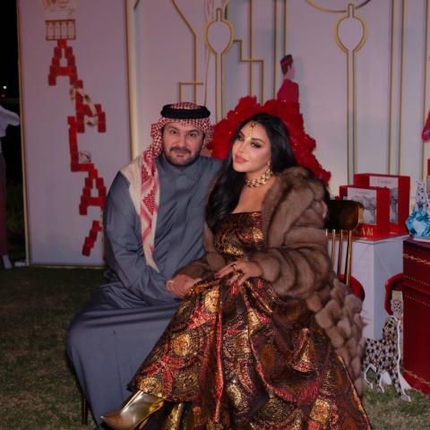 أحلام وزوجها مبارك الهاجري - صورة من انستقرام