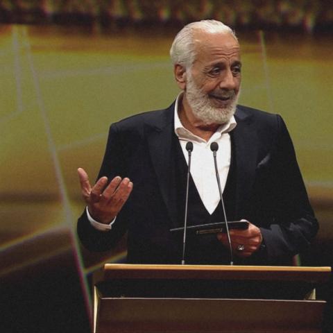 ايمن زيدان - من حفل توزيع جوائز القلم الذهبي الختامي