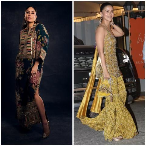 كارينا كابور وعليا بهات باطلالات هندية بطابع مختلف