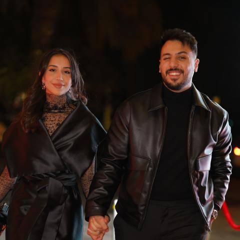 وسام قطب و سارة سامي -صورة من إنستقرام