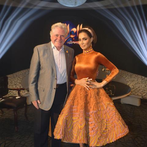 حسين فهمي وبسمة وهبة