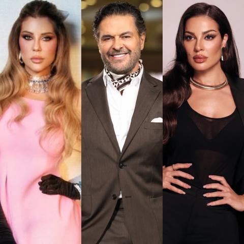 نادين نجيم وراغب علامة وكارلا حداد