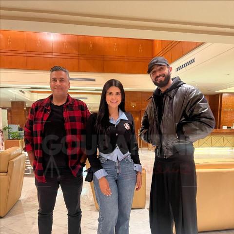 سلمى رشيد مع ممدوح عبد الغفار ونوردو