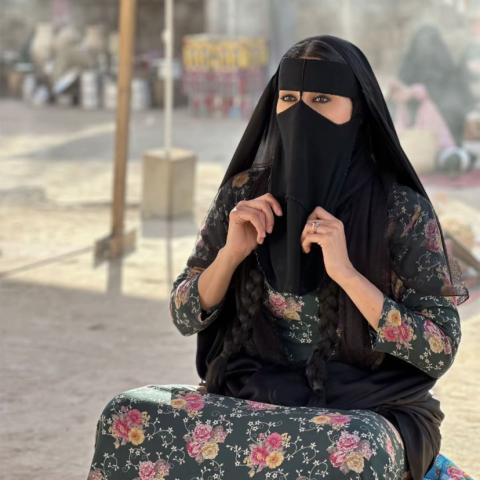 الهام علي في شارع الأعشى  - تويتر