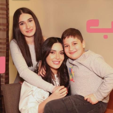 سيرين عبد النور مع ابنيها تاليا وكريستيانو - عيد الأم 2025