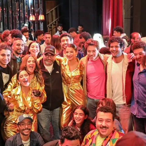 دنيا سمير غانم تحتفل بانتهاء تصوير مسلسل عايشة الدور -  رمضان 2025