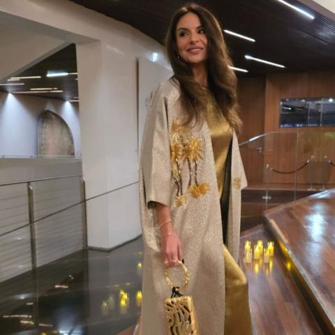 هيلدا خليفة تتألق بقفطان شرقي فاخر في سحور رمضاني