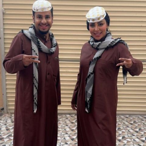 ريماس منصور و فيصل العيسى - صورة من سناب شات