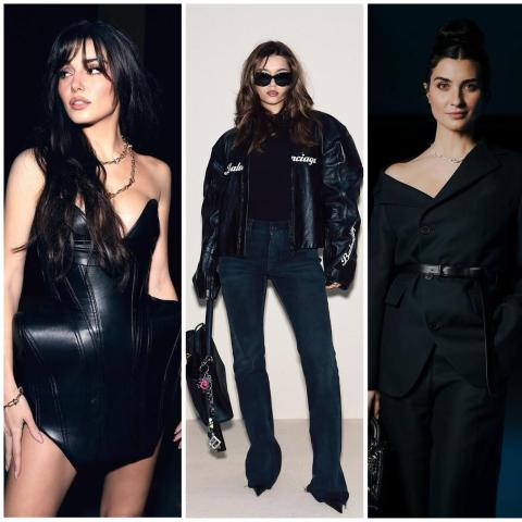 أسبوع الموضة في باريس: النجمات التركيات باللون الأسود في عروض الأزياء