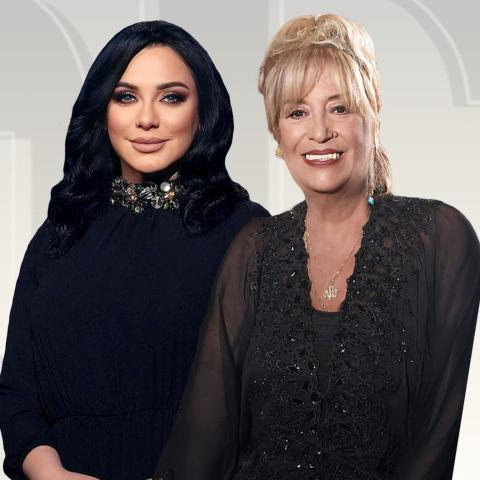 منى واصف و سلاف فواخرجي - صورة معدلة