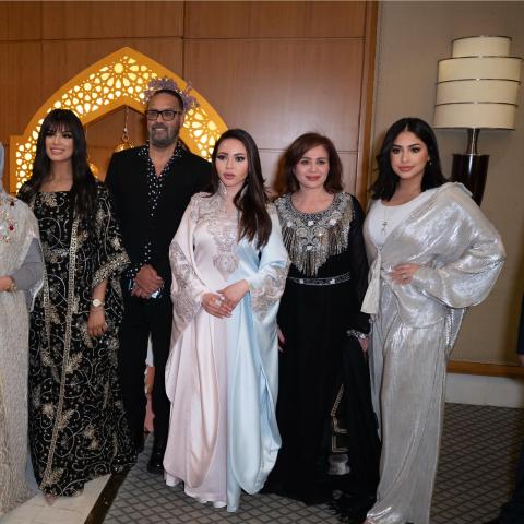 أسما ابراهيم مع النجوم خلال السحور - صورة من انستقرام