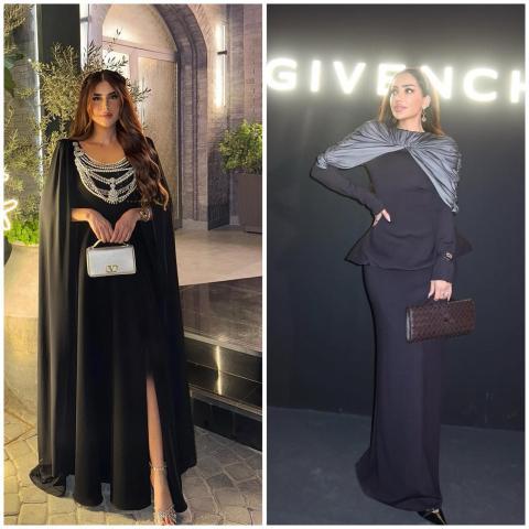 إطلالات المؤثرات العربيات بأزياء شرقية باللون الأسود خلال أمسيات رمضان