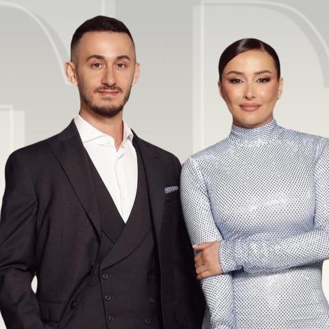 كندة حنا وشقيقها مرشد حنا - صورة معدلة