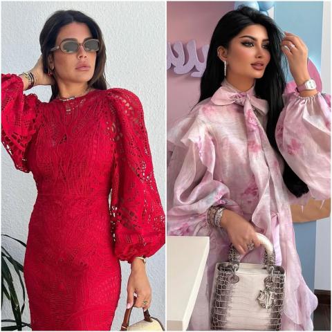 العنود بدر وملكة كابلي وغيرهن باطلالات العيد