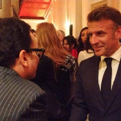 إيمانويل ماكرون وأمير رمسيس