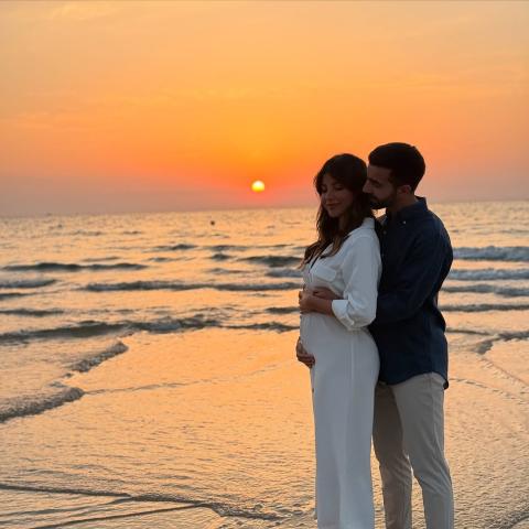 سارة مراد وزوجها