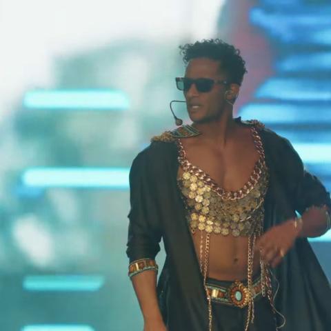 محمد رمضان بحفلته في أمريكا