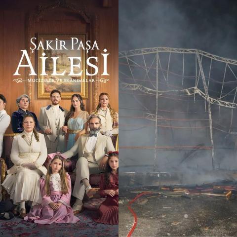 حريق في موقع تصوير مسلسل &quot;عائلة شاكر باشا&quot;