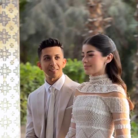 عقد قران ليلى زاهر و هشام جمال