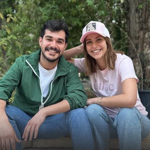 خالد شباط و نور علي - صورة من إنستقرام