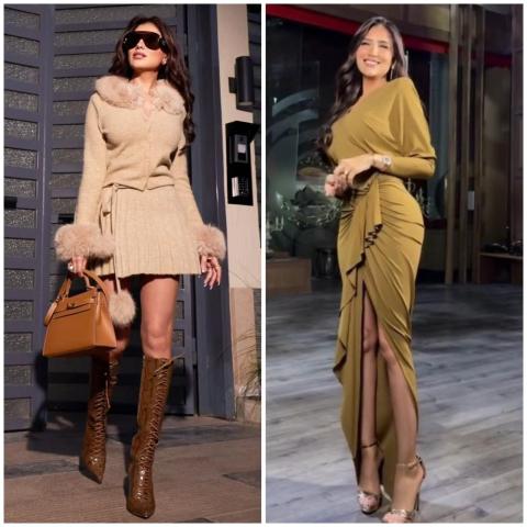 مي عمر تنوع في اطلالتها بأساليب أنيقة