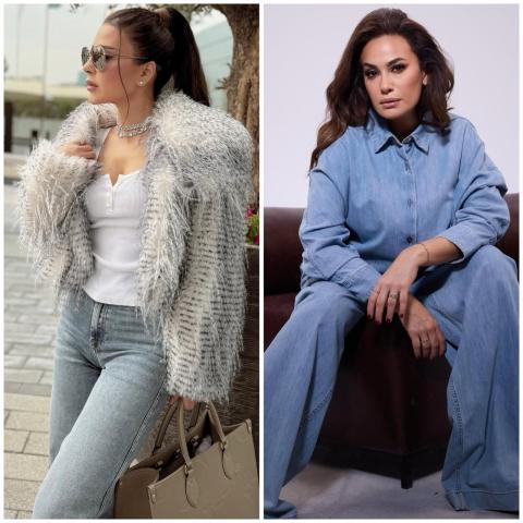 النجمات يلبسن الدنيم طابع عصري يزيح الفساتين الفاخرة