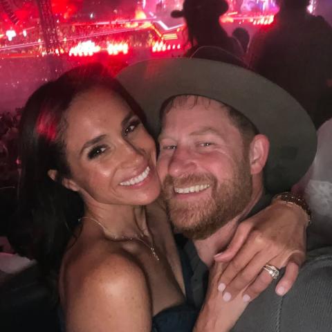 الأمير هاري و ميغان ماركل من حفلة بيونسيه - مصدر من إنستغرام