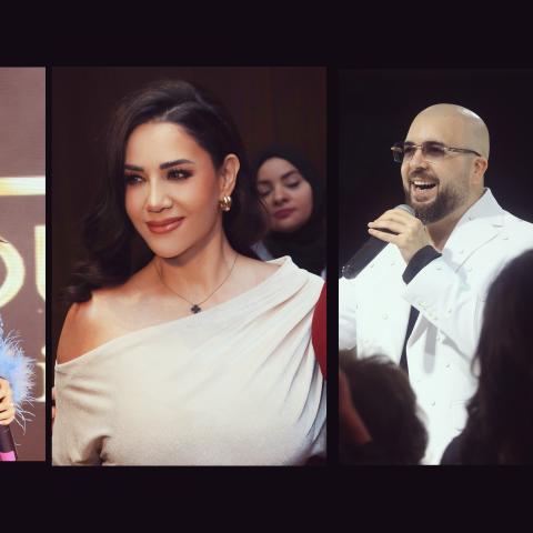 الدوزي و ديانا حداد ومريم حسين