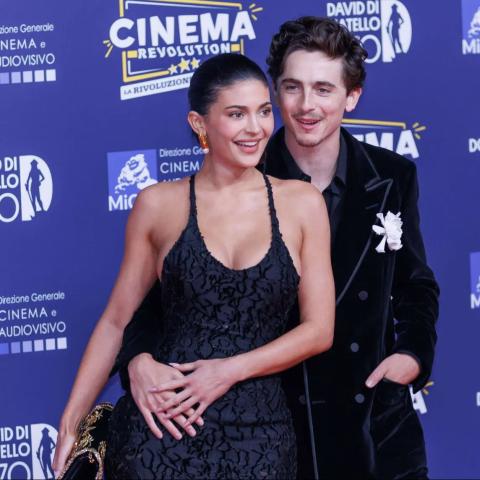 كايلي جينر Kylie Jenner وتيموثي شالاميت Timothee Chalamet -  حفل جوائز دافيد دي دوناتيلو David Di Donatello Awards