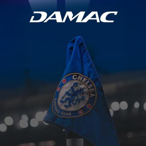 لوغو داماك العقارية و نادي تشيلسي - صورة معدلة