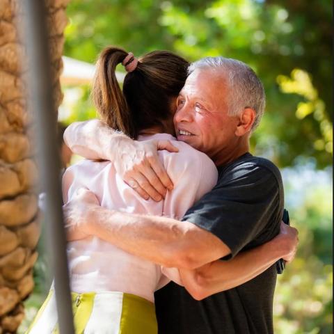 الملك عبدالله والملكة رانيا