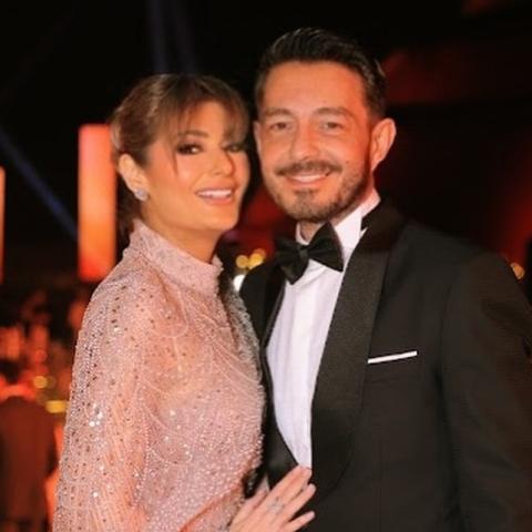 أحمد زاهر وزوجته هدى