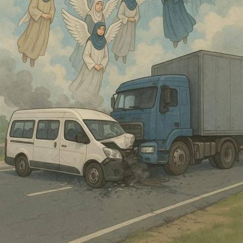 صورة تخيلية لحادث الطريق الإقليمي