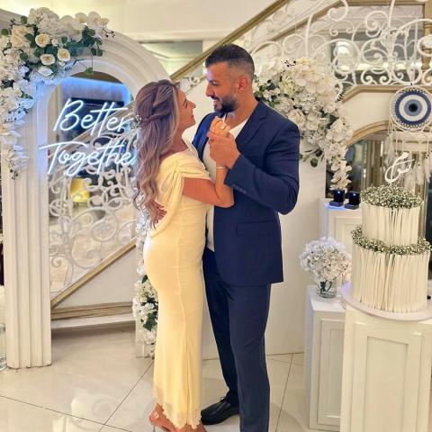 ميس محمد  و خطيبها - صورة من انستقرام