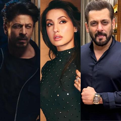 سلمان خان ونورا فتحي وشاروخان - إنستغرام