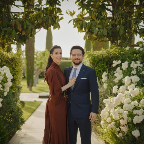 الذكرى الثانية لزفاف الأمير الحسين والأميرة رجوة